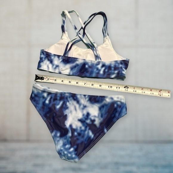 🟢5/$25 3-pc Bathing Suit Tie-dye Blue 8/10 - Picture 10 of 16